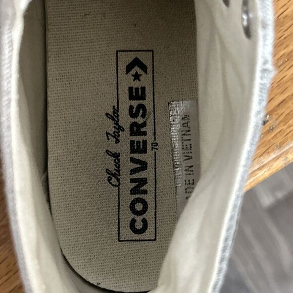 Converse Chuck 70 Crafted Patchwork Men's Size 7 Casual Shoe A03293C Gray Beige - Picture 6 of 8